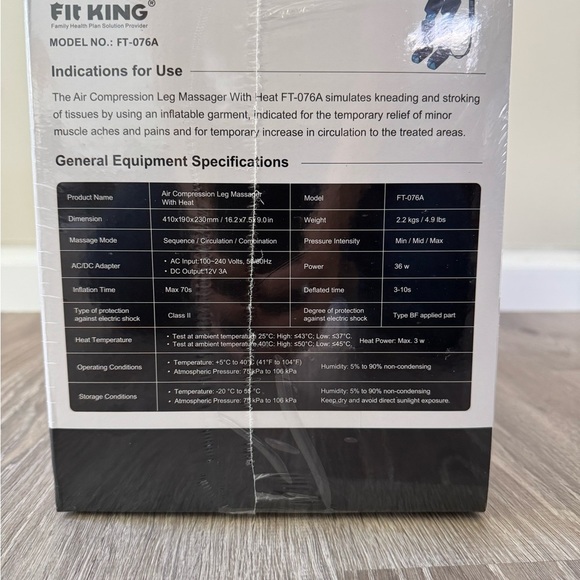FIT KING Leg Massager with Heat for Circulation Upgraded Full Leg and Foot - Picture 2 of 9
